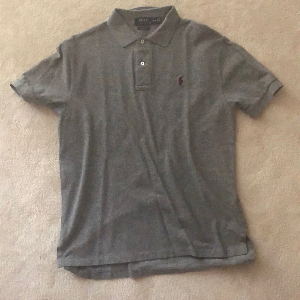 Grey Polo Ralph Lauren Classic Fit Polo